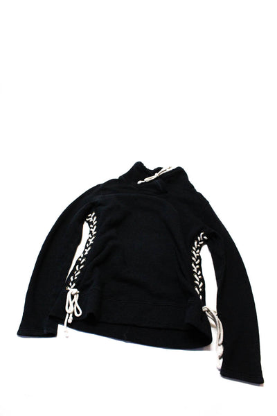 Rebecca Minkoff Nation LTD Womens Puff Sleeve Hoodie Black Size XS S Lot 2