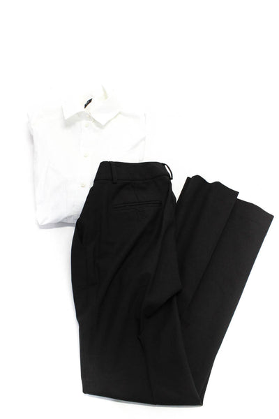 Joseph Theory Womens Cotton Wool Buttoned Top Dress Pants White Size 36 4 Lot 2
