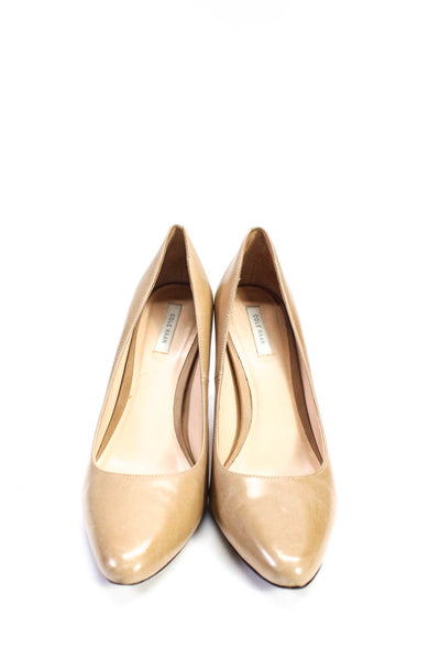 Cole Haan Womens Darted Pointed Toe Slip-On Stiletto Heels Pumps Tan Size 8.5