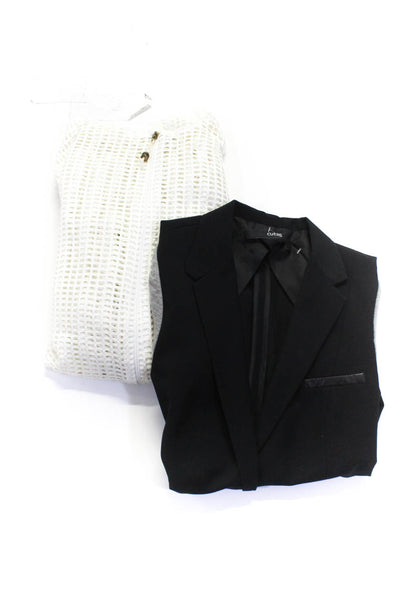 Cut25 Dotti Womens Blazer Sweater Black White Size 4 Extra Large Lot 2