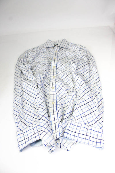 Robert Graham Bobby Jones Mens Button Up Shirts White Size XL 17.5/33 L Lot 4