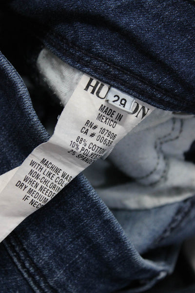 Hudson Women's Midrise Dark Wash Five Pockets Skinny Denim Pant Size 29 Lot 2