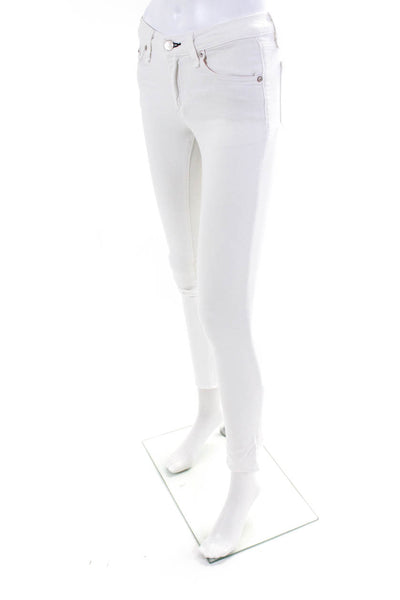 Roberta Roller Rabbit Rag & Bone Womens Top Jeans Green White Size 8 24 Lot 2