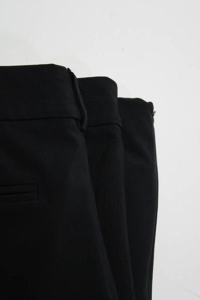 Theory Women's Mid Rise Dress Pants Black Size 4 8 Lot 3