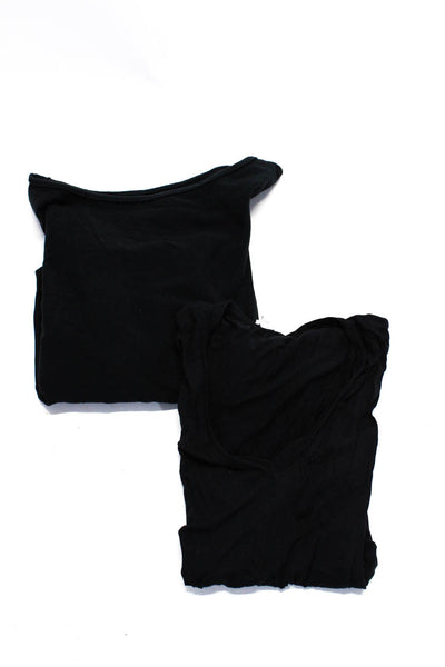 Splendid Nancy Rose Womens V Neck Tee Shirt Sweater Black Size XS 6 Lot 2