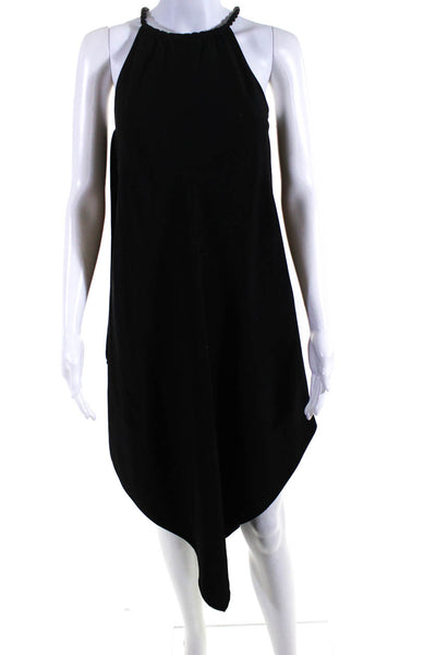 Rachel Rachel Roy Womens Sleek Sleeveless Asymmetrical Maxi Dress Black Size S