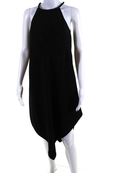 Rachel Rachel Roy Womens Sleek Sleeveless Asymmetrical Maxi Dress Black Size S