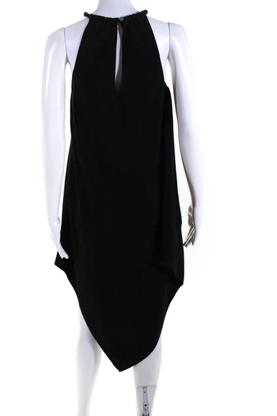 Rachel Rachel Roy Womens Sleek Sleeveless Asymmetrical Maxi Dress Black Size S