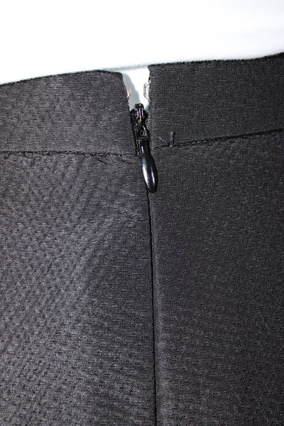 Luca Luca Women's Silk Cotton Blend Single Breasted Skirt Suit Black Size 48