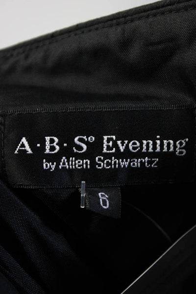 ABS Evening Allen Schwartz Collection Women's Strapless Gown Black Size 6