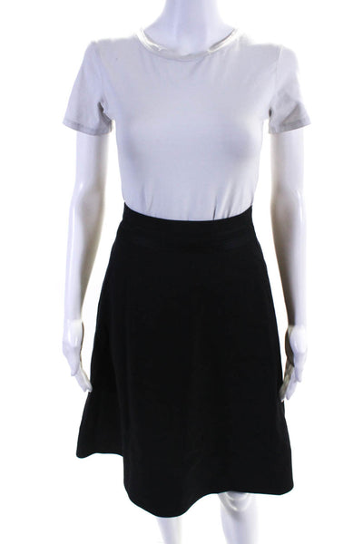 Marc Jacobs Women's Zip Side Line Flare Midi Skirt Black Size 10