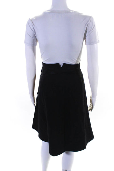 Marc Jacobs Women's Zip Side Line Flare Midi Skirt Black Size 10