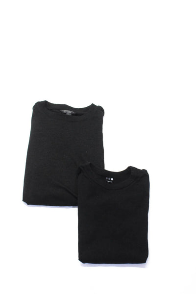 Three Dots Banana Republic Womens Tee Shirt Sweater Black Size Small Large Lot 2