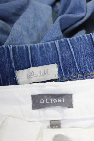 DL1961 Bella Dahl Womens Pants White High Rise Bootcut Jeans Size 26 S lot 2
