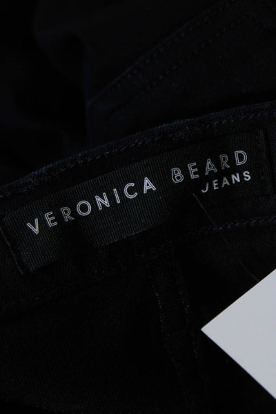 Veronica Beard Women's Ribbon Trim Stretch Skinny Jeans Blue Size 24
