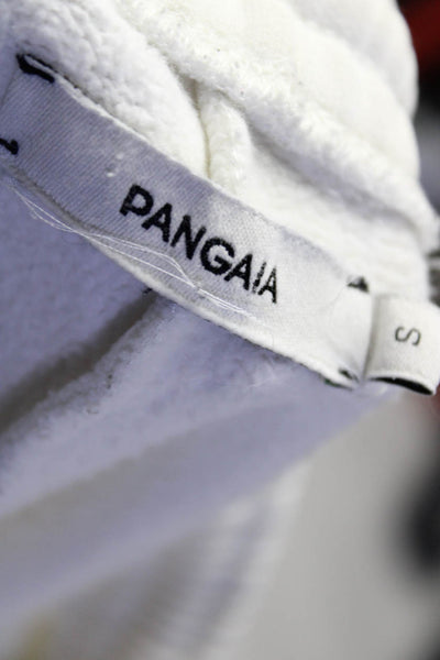 Pangaia Womens Drawstring Sweatpants White Cotton Size Small