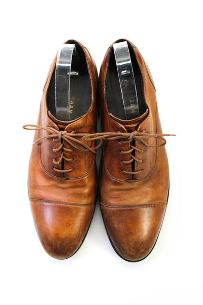 Cole Haan Men's Leather Lace Up Oxfords Brown Size 10