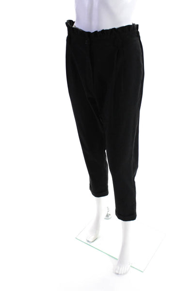 Atelier Jad Womens Pleated Front Skinny Leg Dress Pants Black Size EUR 36