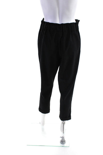 Atelier Jad Womens Pleated Front Skinny Leg Dress Pants Black Size EUR 36