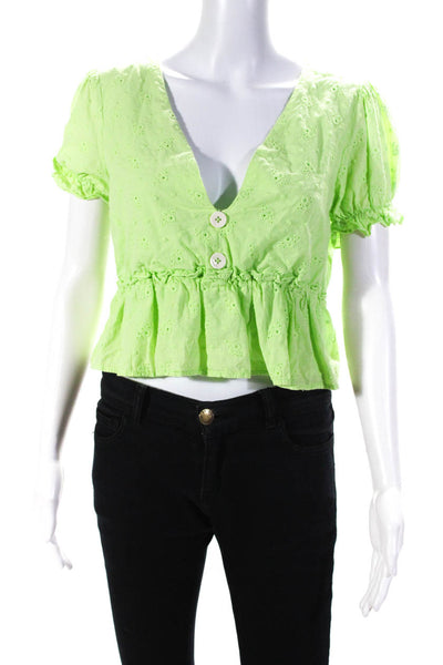 Line + Dot Womens Willow V-Neck Top Size 4 13952264