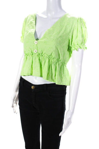 Line + Dot Womens Willow V-Neck Top Size 4 13952264