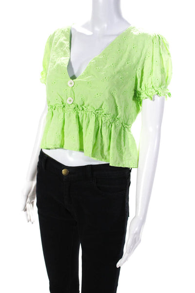 Line + Dot Womens Willow V-Neck Top Size 4 13952788