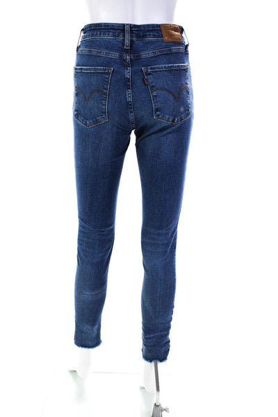 Levi's Womens Blue 721 High Rise Skinny Jeans Size 4 14977961