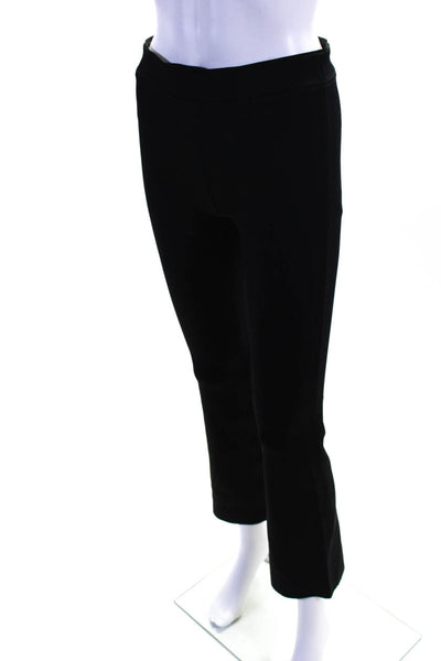 Helmut Lang Womens Mid Rise Flare Leg Dress Pants Black Size Small