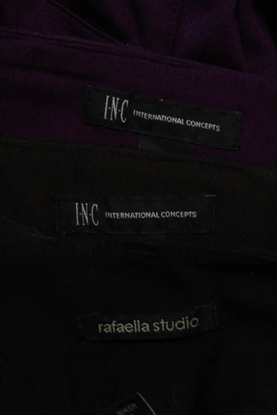 INC International Concepts Women's High Waist Boot Cut Pant Purple Size 8 Lot 3