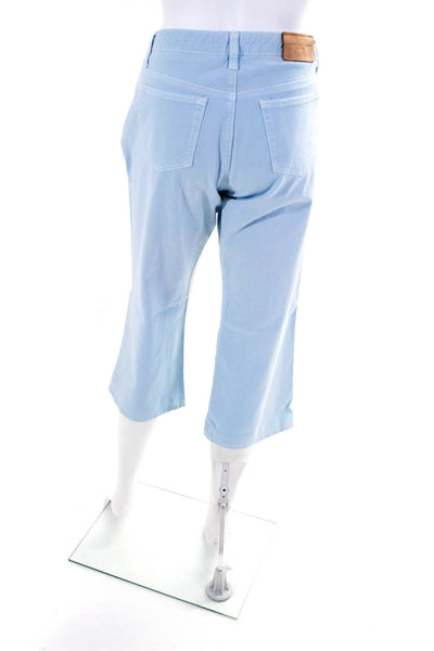 Fabrizio Gianni Jeans Womens Straight Wide Leg Capri Pants Jeans Blue Size 10