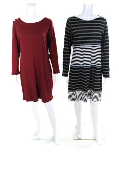 Hatley Spartina 449 Women's Long Sleeve Striped Ombre Midi Dress Size M, Lot 2