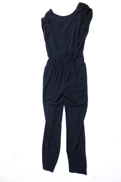 Zara Women's Round Neck Sleeveless Jumpsuit Navy Blue Size S Lot 2