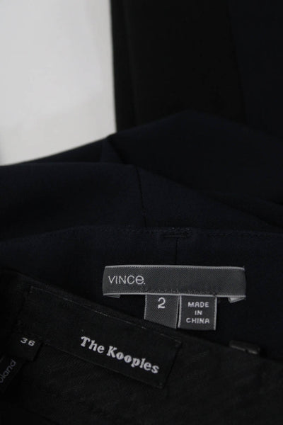 Vince The Kooples Womens Colorblock Skinny Pants Blue Black Size 2 36 Lot 2