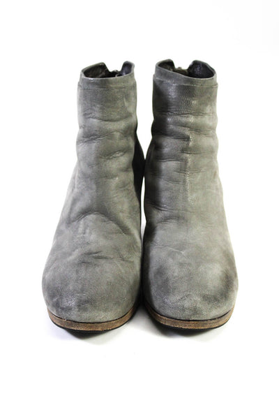 Marsell Womens Leather Torsolino Ankle Boots Gray Size 36 6