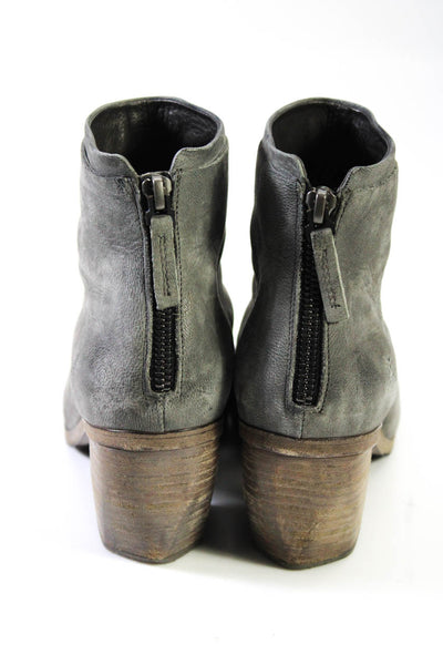 Marsell Womens Leather Torsolino Ankle Boots Gray Size 36 6