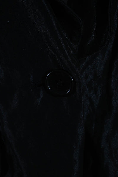 BCBGMAXAZRIA Women's Collar Long Sleeves Line Blazer Black Size M