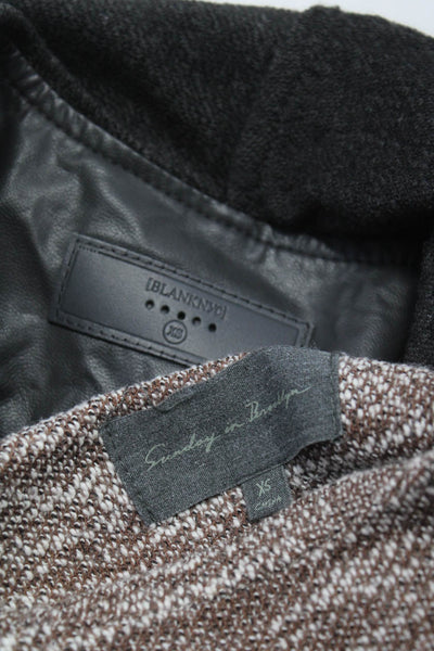 BLANKNYC Women's Long Sleeves Asymmetrical Full Zip Jacket Gray Size XS Lot 2