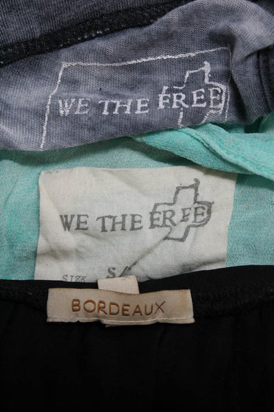 Bordeaux We The Free Womens Blouse Tank Top Black Size XS S Lot 3