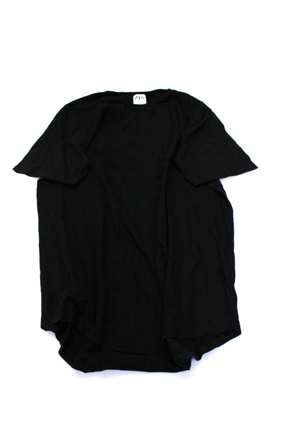 Zara Alternative Mens Short Sleeve Tee Shirts Black Size Medium Large Lot 2