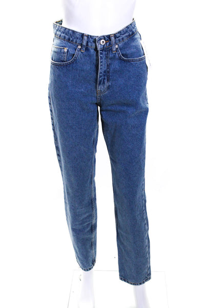 Ragged Jeans Women's High Rise Straight Leg Jeans Light Blue Size 26
