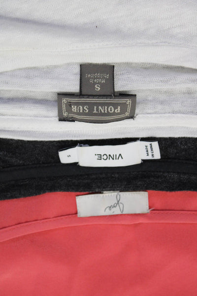 Joie Vince Point Sur Womens Blouse T-Shirt Top Pink Size S Lot 3