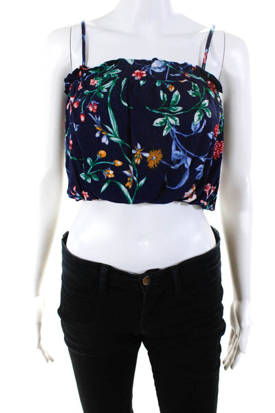 Slate & Willow Womens Floral Crop Top Size 4 15794238