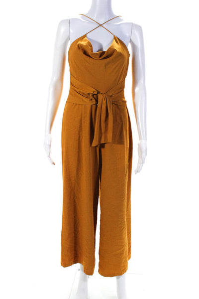 MINKPINK Womens Marigold Cowl Neck Jumpsuit Size 2 13530365