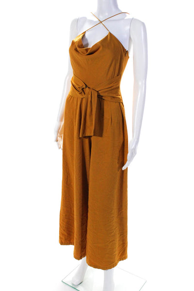 MINKPINK Womens Marigold Cowl Neck Jumpsuit Size 2 13530884