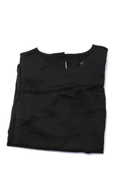 J Crew Women's Short Sleeve Round Neck Blouse Black Size 4 2 S, Lot 4