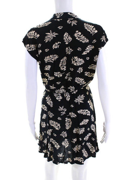 Goodnight Macaroon Sunday Up Women's Button Up Printed Dress Navy Size S 1 lot 2