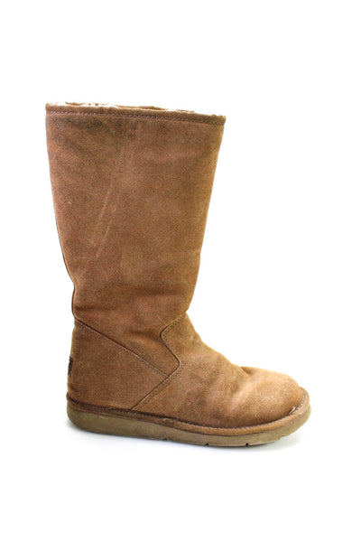 UGG Australia Womens Suede Classic Michelle Zip Boots Chestnut Brown Size 7US