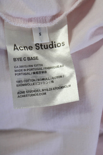 ACNE Studios Women's Crewneck Sleeveless Tank Top Pink Size S