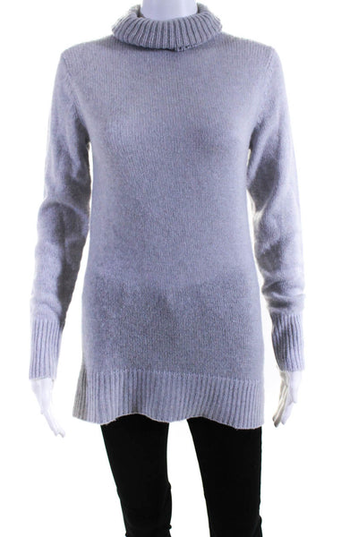 Christopher Fischer Womens Cashmere Pullover Turtleneck Sweater Gray Size XS