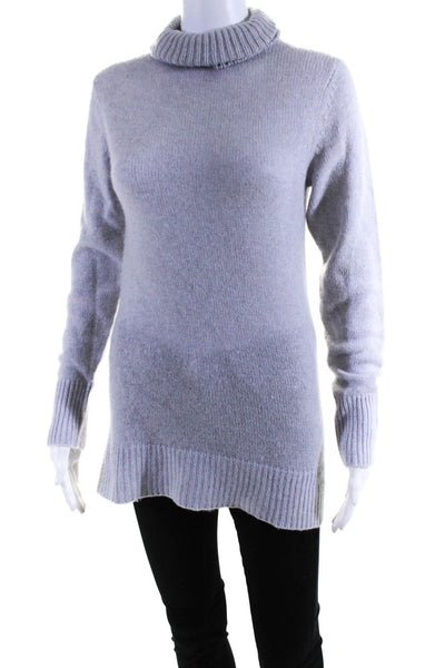 Christopher Fischer Womens Cashmere Pullover Turtleneck Sweater Gray Size XS